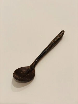 Juego de 14 cucharaditas de madera de bambú hechas a mano/talladas a mano Foto 1 de 4