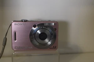 Sony Cyber-Shot DSC-W55 7.2MP Silver Digital Camera with Charger & Battery Works - Bild 1 von 2