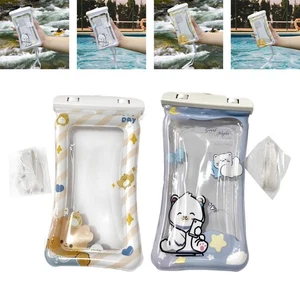 Cartoon Waterproof Phone Pouch Bag Cellphone Dry Bag Screen Touchable Universal - Picture 1 of 14