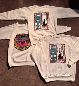 (3) VTG Catz Australia Sweatshirts Sz YM & L Surf 1980s 80s Neon ‘Best Yet’ - Picture 1 of 11