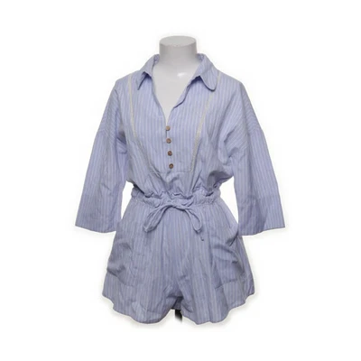 Zara, Jumpsuit, Größe: XS, Blau/Weiß, Baumwolle/Polyester, Streifen, Damen #xdq - Bild 1 von 4