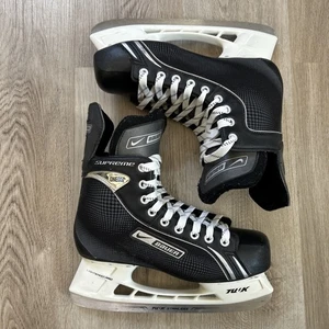 Nike Bauer Supreme ONE05 Hockey Skates Size 8 R Mens Size 9.5 US Black New Laces - Imagen 1 de 13