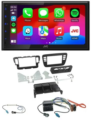 JVC Bluetooth USB MP3 2DIN DAB Autoradio für Skoda CitiGo Seat Mii 11-16 schwarz - Bild 1 von 4