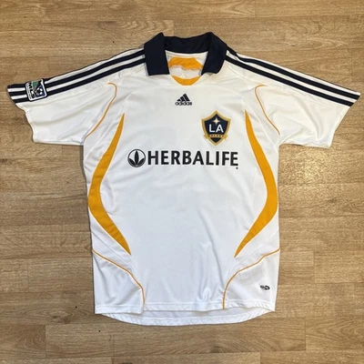Camiseta deportiva para hombre Adidas LA Galaxy 2007/2008 David Beckham #23 local pequeña Foto 1 de 4