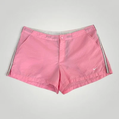 Pantalones Cortos Nike Para Mujer XL Rosa Blanco Rayas Atléticos Bañador 16-18 Poliéster Foto 1 de 4