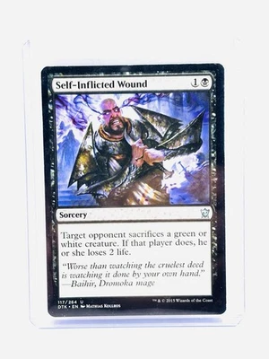 Magic The Gathering, Self-Inflicted Wound, Dragons of Tarkir, Regular MT/NM - Image 1 of 2