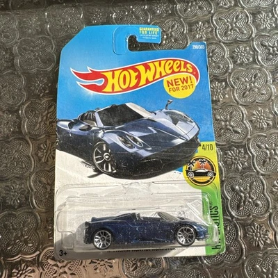 Hot Wheels 2016 '17 Pagani Huayra Roadster #290 HW Exotics 4/10 Blue - Image 1 of 3