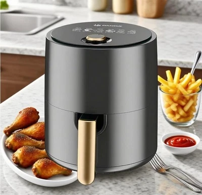 1200W 2.2L Small Air Fryer Fast Even Heating Healthy Oil Free Cooker Black - Image 1 of 3