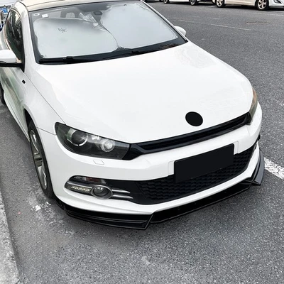 Spoilerschwert Frontspoilerlippe für VW Scirocco R-Line GTS 08-14 Schwarz Glanz - Bild 1 von 4