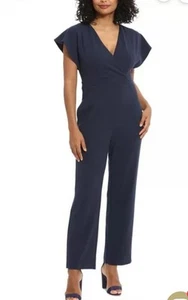 London Times Jumpsuit womens V-neck Batwing Formal size 16 NWT - Bild 1 von 8
