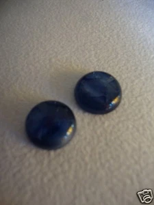 Cianite Blu 7,14 Ct. Bellissima coppia Taglio Rotondo Cab. 100% Naturale Calibra - Imagen 1 de 2