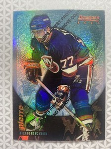 1994 BOWMAN'S BEST FINEST PIERRE TURGEON #9 REFRACTOR PARALLEL (ISLANDERS HOF)