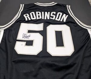 David Robinson San Antonio Spurs Autographed Signed Jersey XL COA