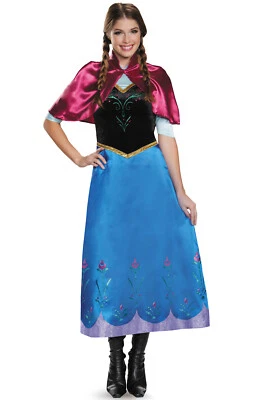Disfraz Disney Frozen Anna Traveling Deluxe para adulto Foto 1 de 2
