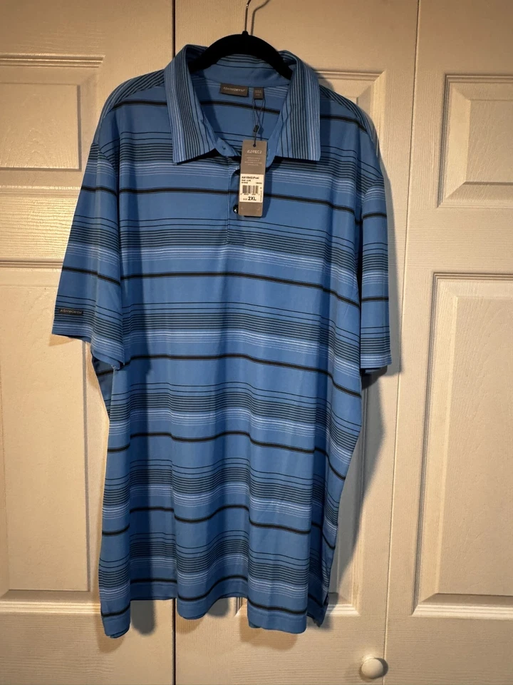 NUEVO XXL ASHWORTH EZ-TEC2 AZUL REAL con RAYAS BLANCAS Y NEGRAS Foto 1 de 3