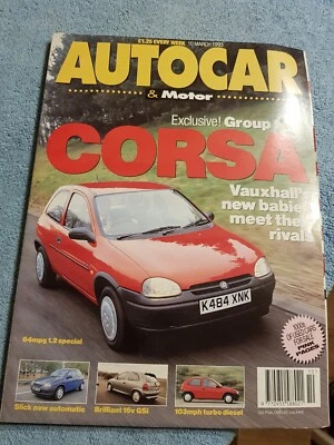 Autocar Magazine 10 March 1993 Subraru Impreza McLaren F1 Aston Martin DB7 - Image 1 of 4