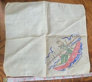 Vintage Girl Scout Handkerchief LOCAL SHOWERS 1st one they offered Super Rare