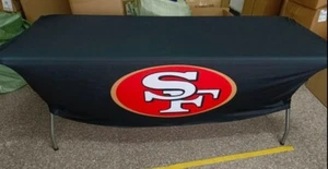 San Francisco 49ers NFL Printed Tailgate Spandex Table Cover For Std 6ft Table - Picture 1 of 3