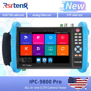 Rsrteng 7in Support Max 8K 32MP IP Camera Tester Cable Test Tool IPC-9800 Pro US - Picture 1 of 13