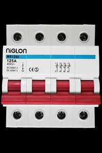 NIGLON 125 AMP FOUR POLE TPN INCOMER KIT ICK1254 MS1254 - Picture 1 of 7
