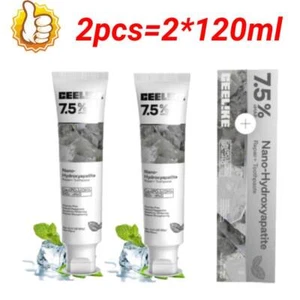 2X CEELIKE Hydroxylapatit ZahnpastaEmaille Stärkung & Empfindlichkeit AufhellungV - Bild 1 von 14