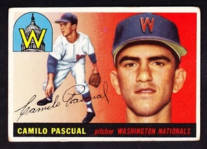 1955 TOPPS #84 CAMILO PASCUAL NATIONALS ROOKIE - Picture 1 of 2