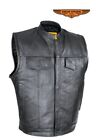 Dream Apparel Leather Mc Vest  Defender Vest - Conceal Carry Pockets 2xl 48-52