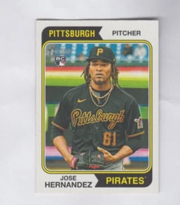 (12) Jose Hernandez 2023 TOPPS HERITAGE HIGH NUMBER ROOKIE LOT #695 PIRATES - Picture 1 of 1