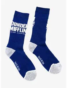 NBC The Office Dunder Mifflin Crew Socks NIP /W Tags BioWorld - Picture 1 of 4