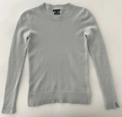 Massimo Dutti Kaschmir Pullover Damen 100% Cashmere XS Grau Hellgrau Shirt Top - Bild 1 von 4