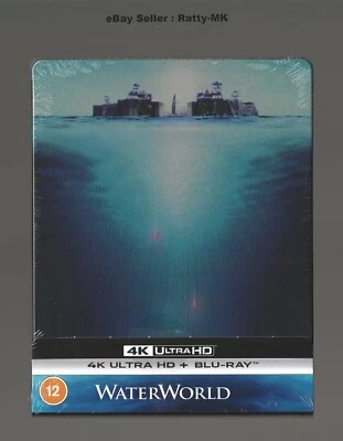 WATERWORLD - UK EXCLUSIVE 4K UHD + BLU RAY STEELBOOK - NEW & SEALED - Image 1 of 4
