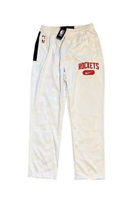 Pantalones de calentamiento Dri-Fit Nike Houston Rockets edición del equipo blancos para hombre talla grande nuevos con etiquetas Foto 1 de 4