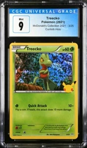 2021 Pokémon McDonald's Collection Confetti Holo Treecko 3/25 CGC 9 Mint - Picture 1 of 2