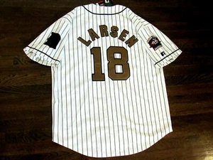 DON LARSEN 1955 DENVER BEARS YANKEES SIGNED AUTO VTG QUALITY RUSSELL JERSEY JSA - Picture 1 of 4
