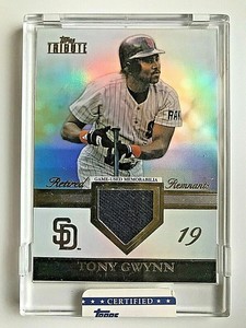 2012 Topps Tribute Retired Remnants #TG Tony Gwynn SEALED Jersey Card #86/99