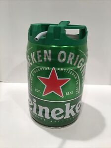 Heineken 5L Mini Keg  Steel Beer Can Empty DRAUGHT Keg With Tap