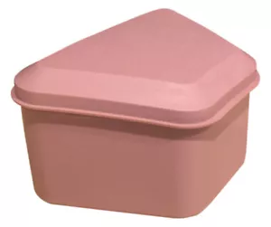 Pureline Oralcare Denture Bath Container Dusty Rose For Upper &Lower NEW - Picture 1 of 2