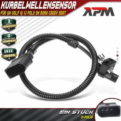 Kurbelwellensensor Impulsgeber für VW Golf IV 1J Bora 1J2 Seat Leon 1.4L 1.6L - Bild 1 von 4
