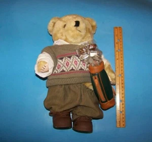 Teddy Bear Golfer by Tender Heart Treasures - Picture 1 of 6
