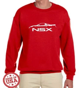Acura NSX Sports Car Classic Outline Design Sweatshirt NEW - Picture 1 of 12