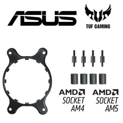 ASUS TUF Gaming AIO AM4 / AM5 Bracket Kit - Fits LC 120 & LC 240 AIO CPU Coolers - Image 1 of 3