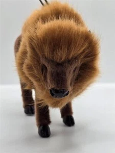 Neu Kunstfell Büffel Bison Christbaumschmuck pelzig Urlaub Dekoration Geschenk - Bild 1 von 4