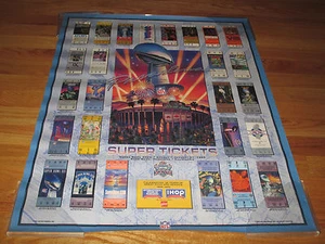 SUPER BOWL XXVII BUFFALO BILLS vs DALLAS COWBOYS Poster TROY AIKMAN MVP - Picture 1 of 4