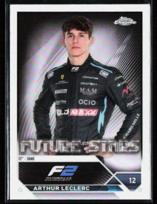 2023 Topps Chrome Formula 1 F1 #85 Arthur Leclerc Refractor Dams F2 - Image 1 of 2