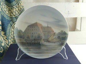 Royal Copenhagen Bing & Grondahl Antique Marina Plate With Grain Silo - Picture 1 of 5