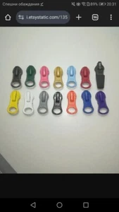 YKK NO.5 reverse automatic zipper sliders for coil zipper chain #5, DA8BLHD - Picture 1 of 1