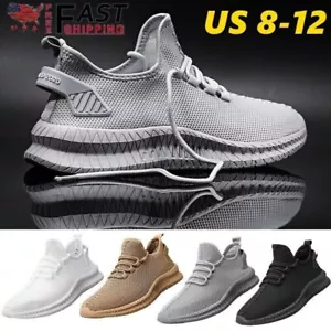 Scarpe Uomo Running Casual Traspiranti Outdoor Passeggio Antiscivolo Tennis Sneakers - Foto 1 di 20