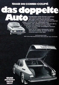 Saab 99 Combi-Coupe....... originale Werbung aus 1974 - Picture 1 of 2
