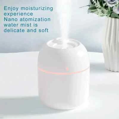 220ML Luftbefeuchter LED Licht Ultraschall Duftöl Aroma Diffuser Humidifier Mini - Bild 1 von 4