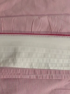 Nautica Home 2-teilig 100 % Baumwolle Voll Rosa Streifen Flach Spannbetttuch - Bild 1 von 12
